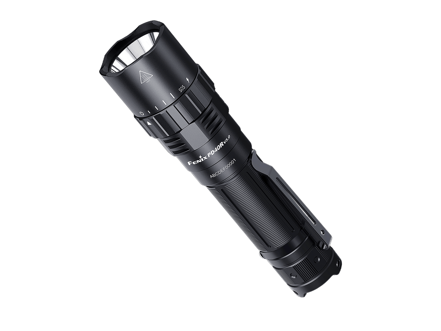 Fenix PD40R V3.0 Superhelle Taschenlampe mit mechanischem Drehschalter, 3000 Lumen
